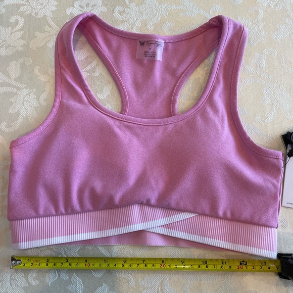 Jessica Simpson Pink Sports Bra and Shorts Set - Picture 9 of 13